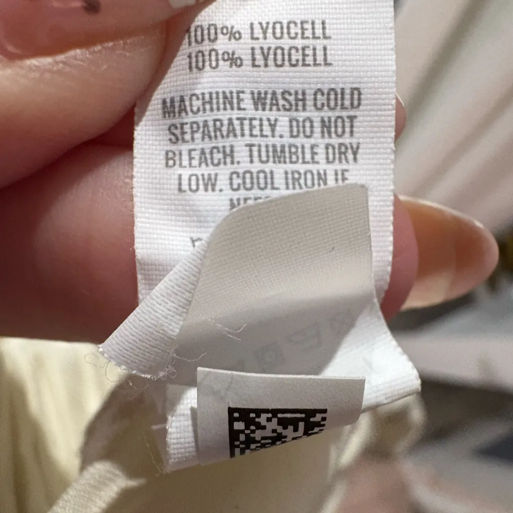 Aerie High Waist Cream Paper‎ bag Shorts - Image 4