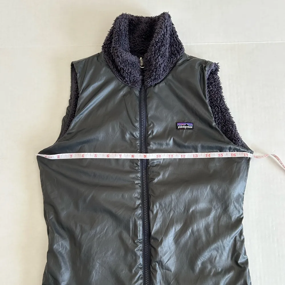 Patagonia Vest Women's Black Purple‎ Los Lobos Reversible XS - Image 6