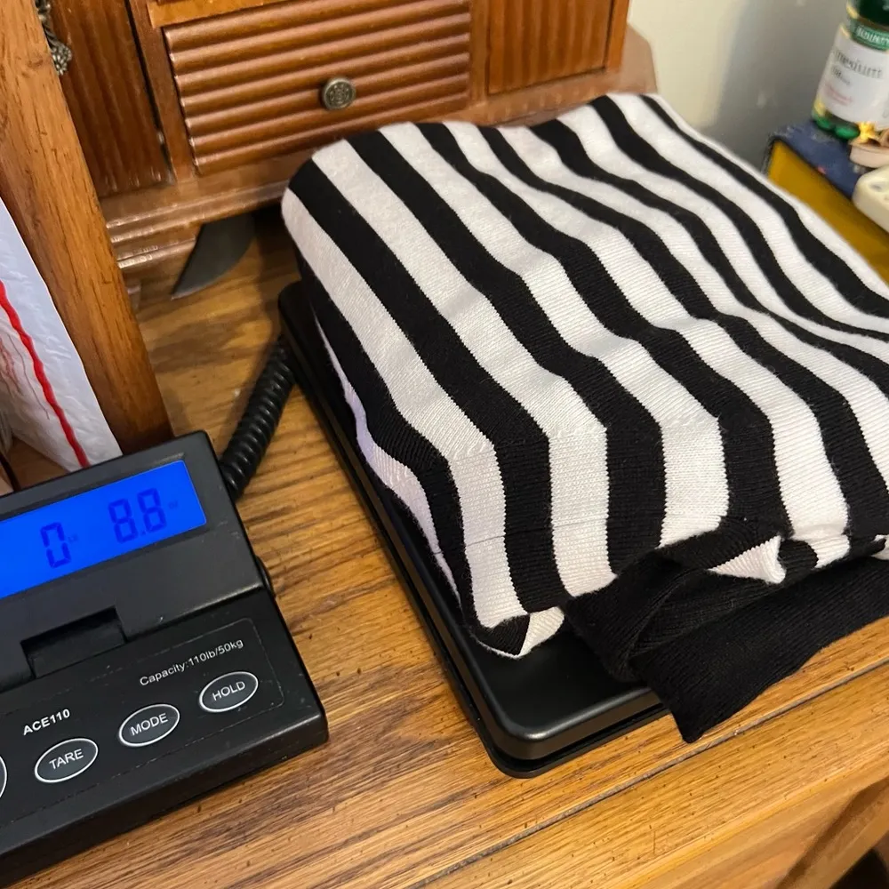 Anne Klein Striped Color Block Sweater Top Women’s Size Small Snap Detail Soft - Image 11