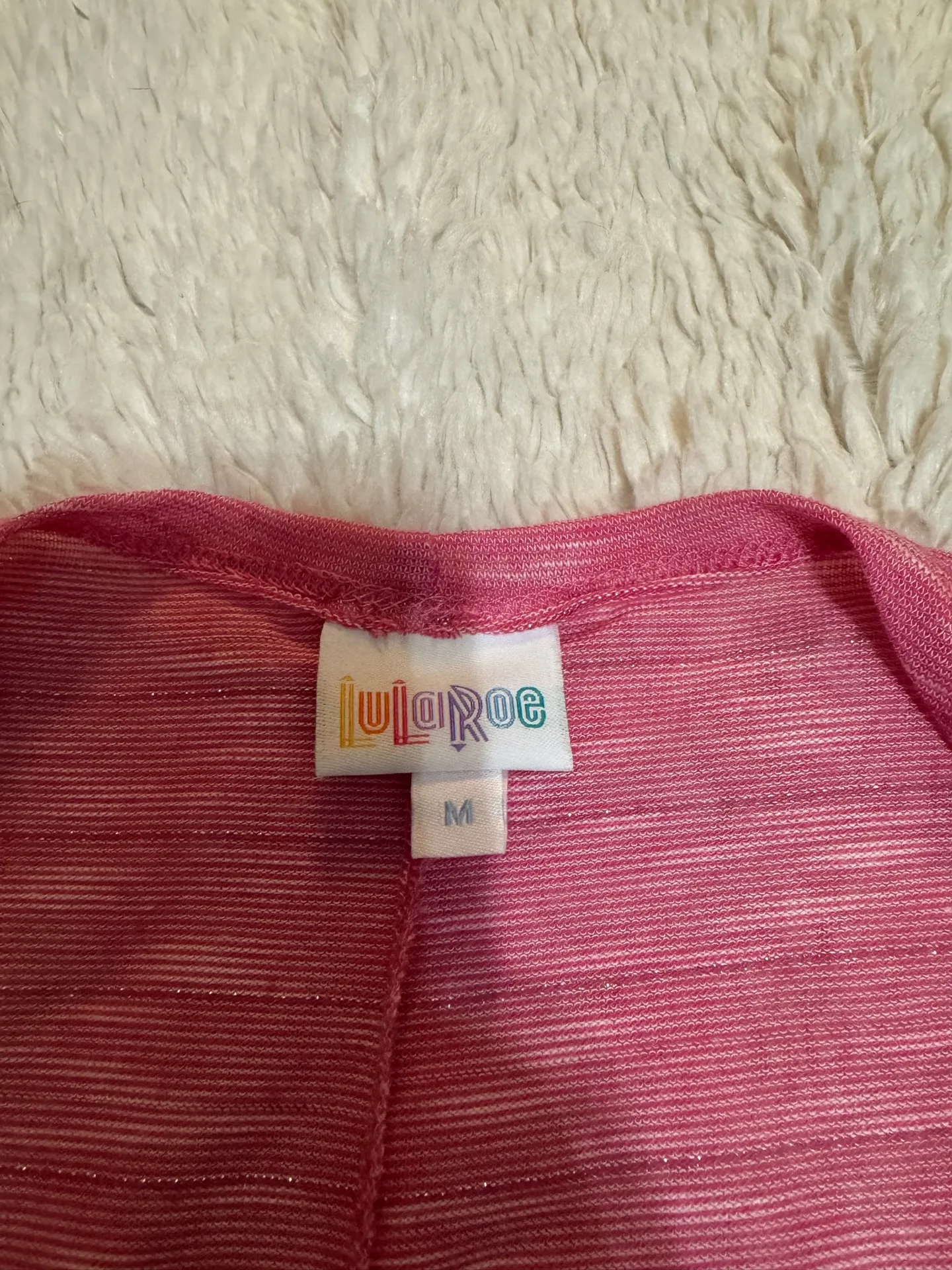 LuLaRoe sparkly pink cardigan - Image 2