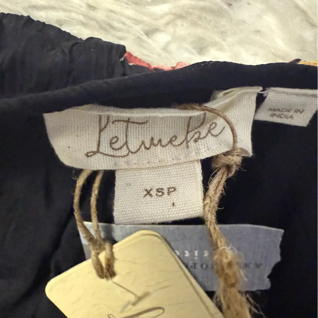 Let Me Be Anthropologie XS Petite Floral Open Back Boho Dress NWT - Image 4