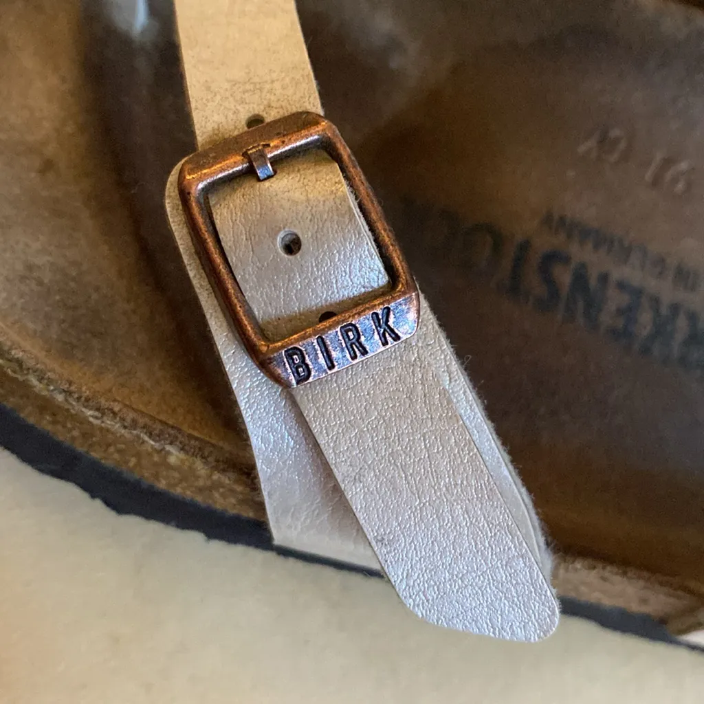 Birkenstock Mayari Toe Loop Sandals Womens Size EU 37 US 6 Graceful Pearl White - Image 13