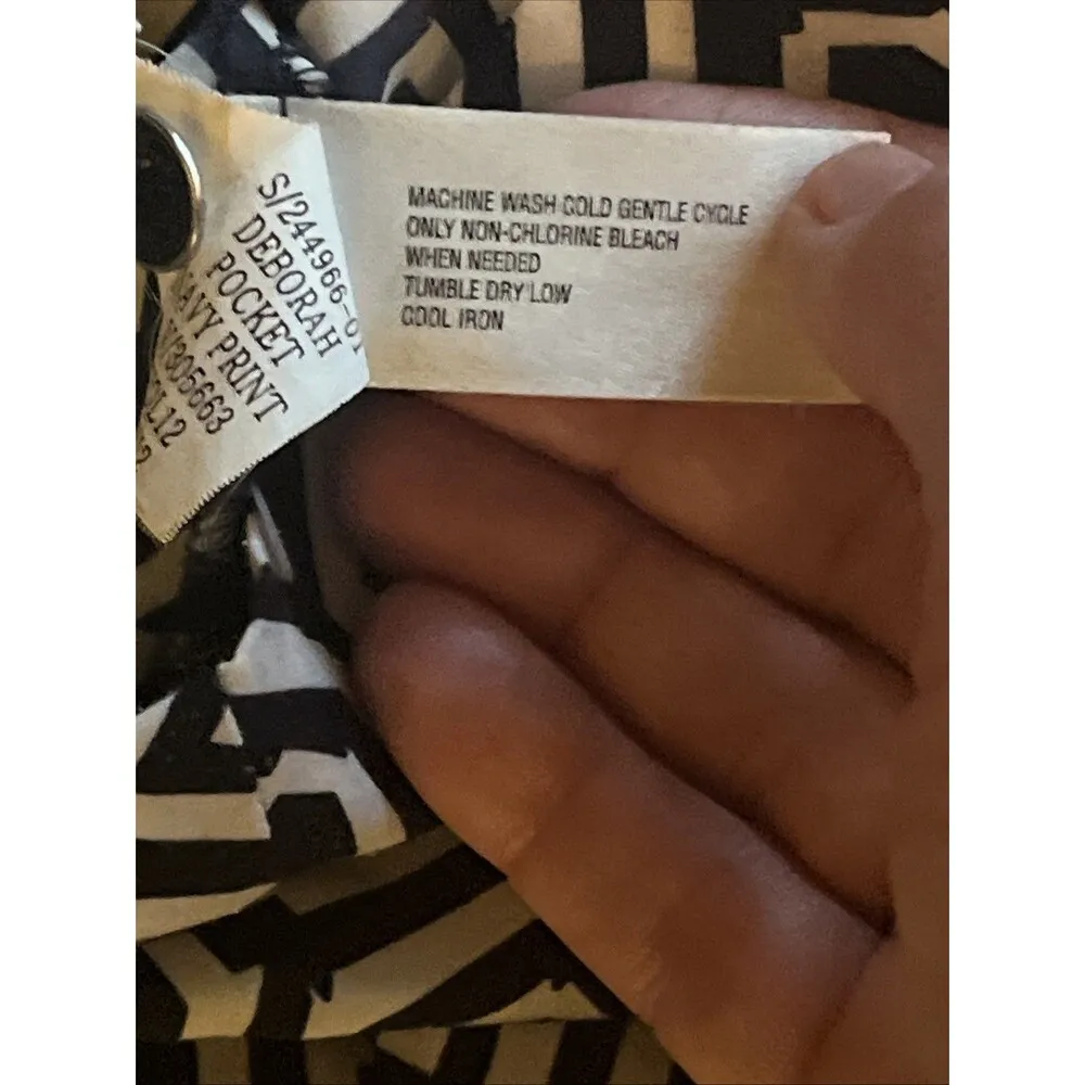 Gap Black And White Geometric Shift Dress XS - Image 4