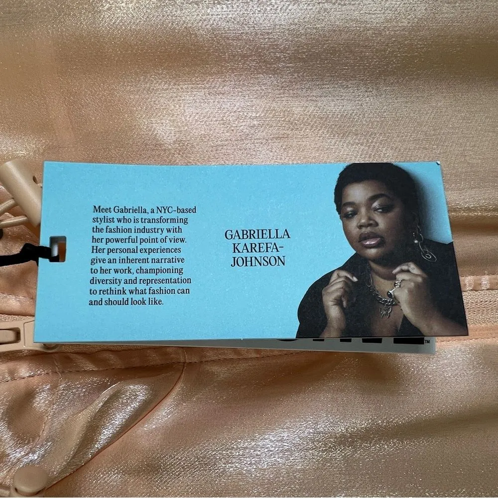 Future Collective Peach Color Organza Hooded Jacket w/Zippered Front & Pockets - Image 12