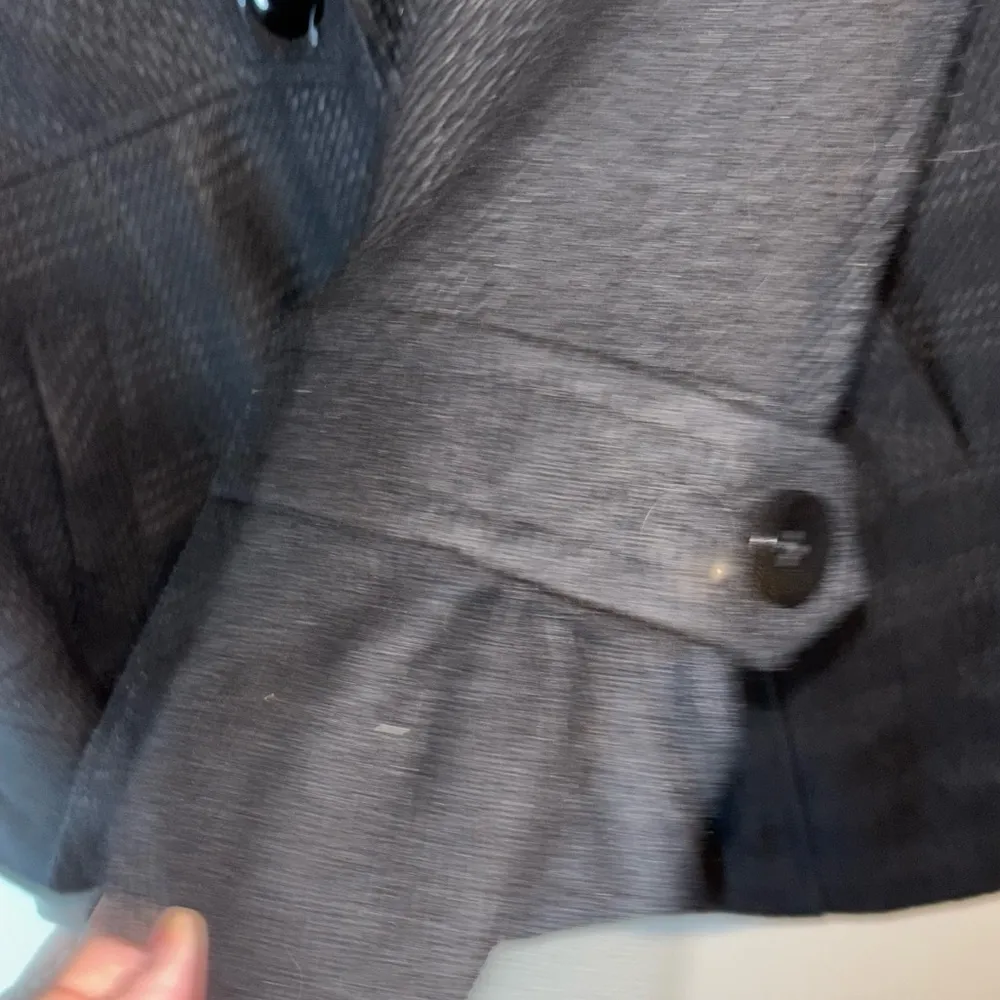 ESPRIT wool blend button down with hood Size M - Image 6