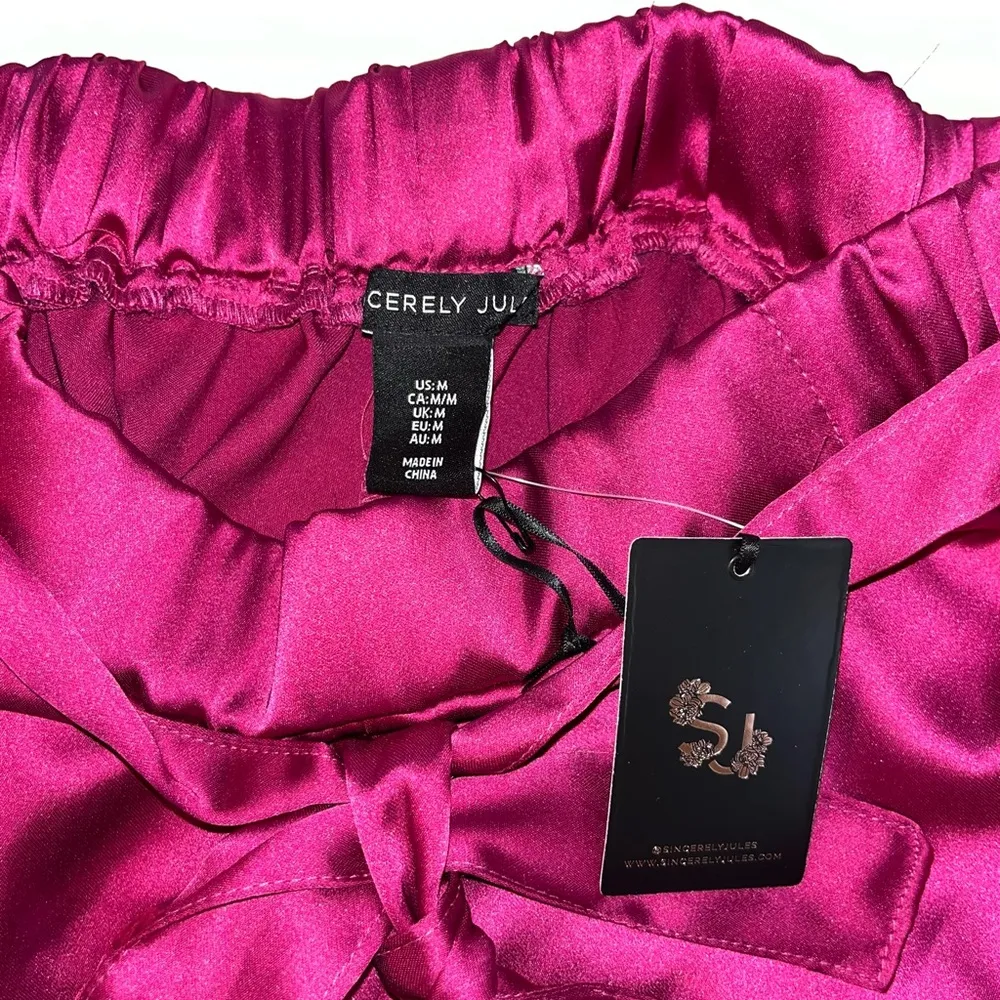 Sincerely Jules Satin Corset Cargo Pants Set NWT! - Image 9