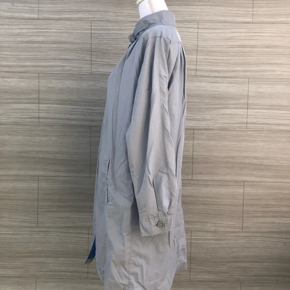 London Fog gray long coat Jacket Size 12 - Image 4