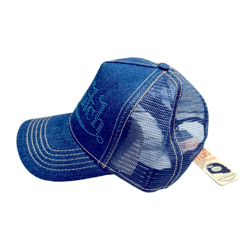 NWT Von Dutch Denim Rhinestone Cap - Image 5