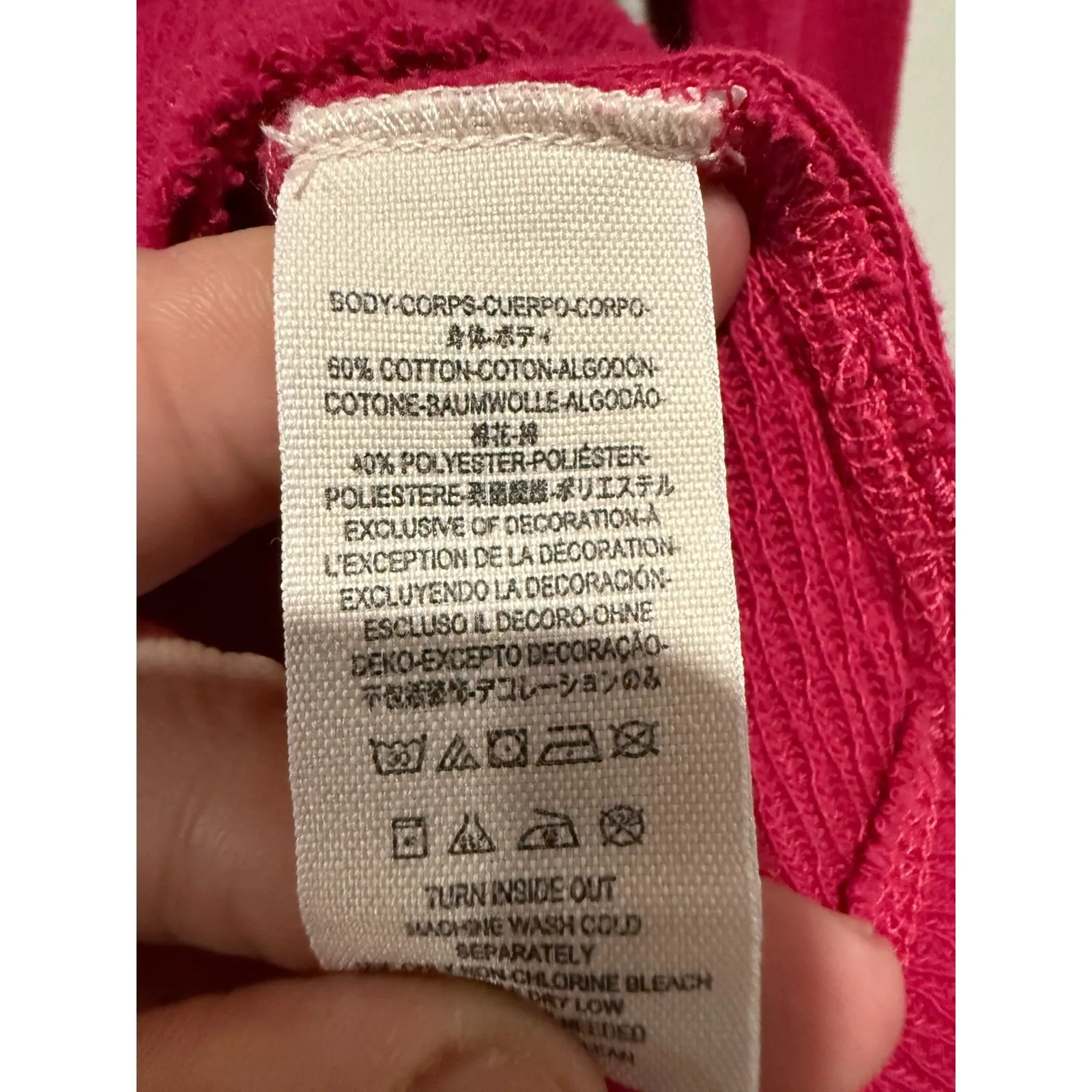 We The Free People Rainbow Thermal Henley Top Oversized Sz S Boho Long Sleeve - Image 5