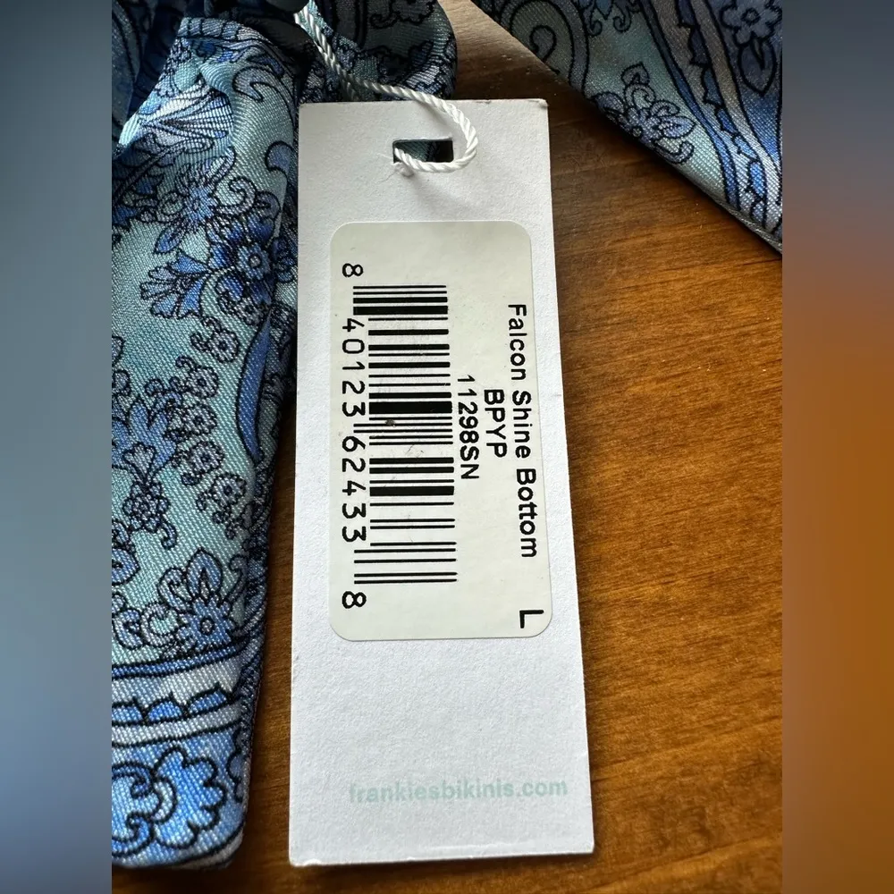 Frankie’s Bikinis Falcon Shine String‎ Bikini Bottom NWT Large Beach - Image 6