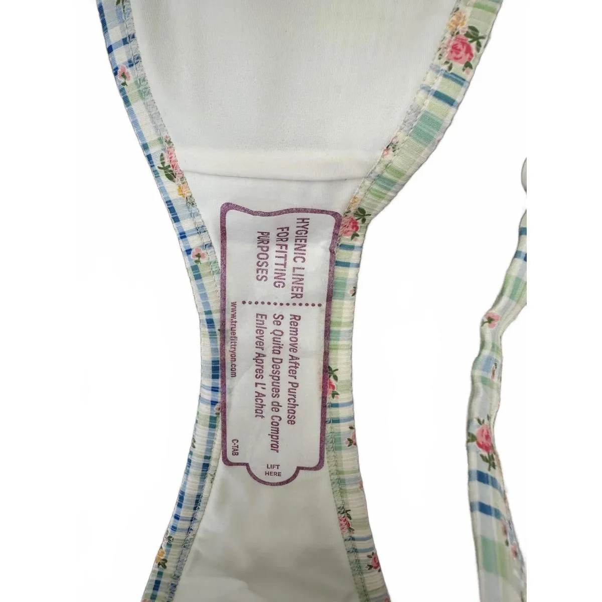 Pacsun Floral Plaid Demi High Cut Bikini Bottom & Demi Triangle Bikini Top NWT S - Image 5