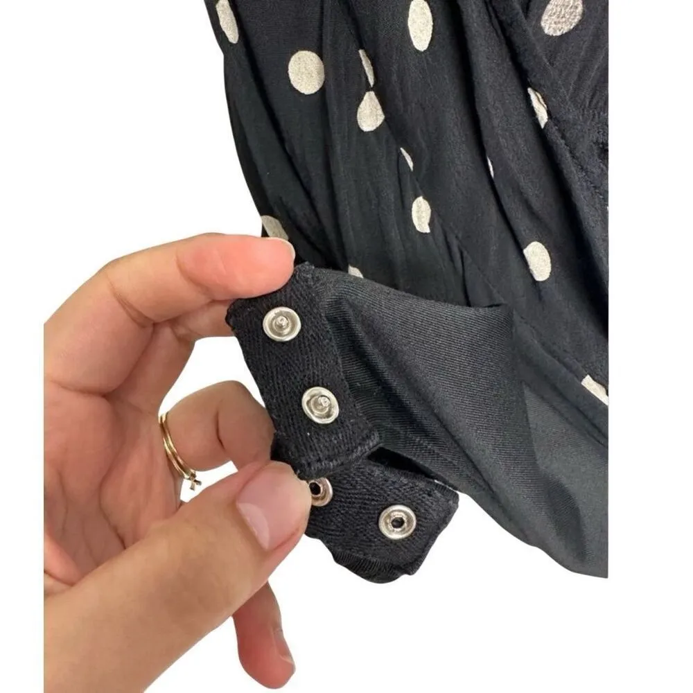 Lovers + Friends Bodysuit Cami Polka-dot Size Extra Small in Black‎ - Image 6