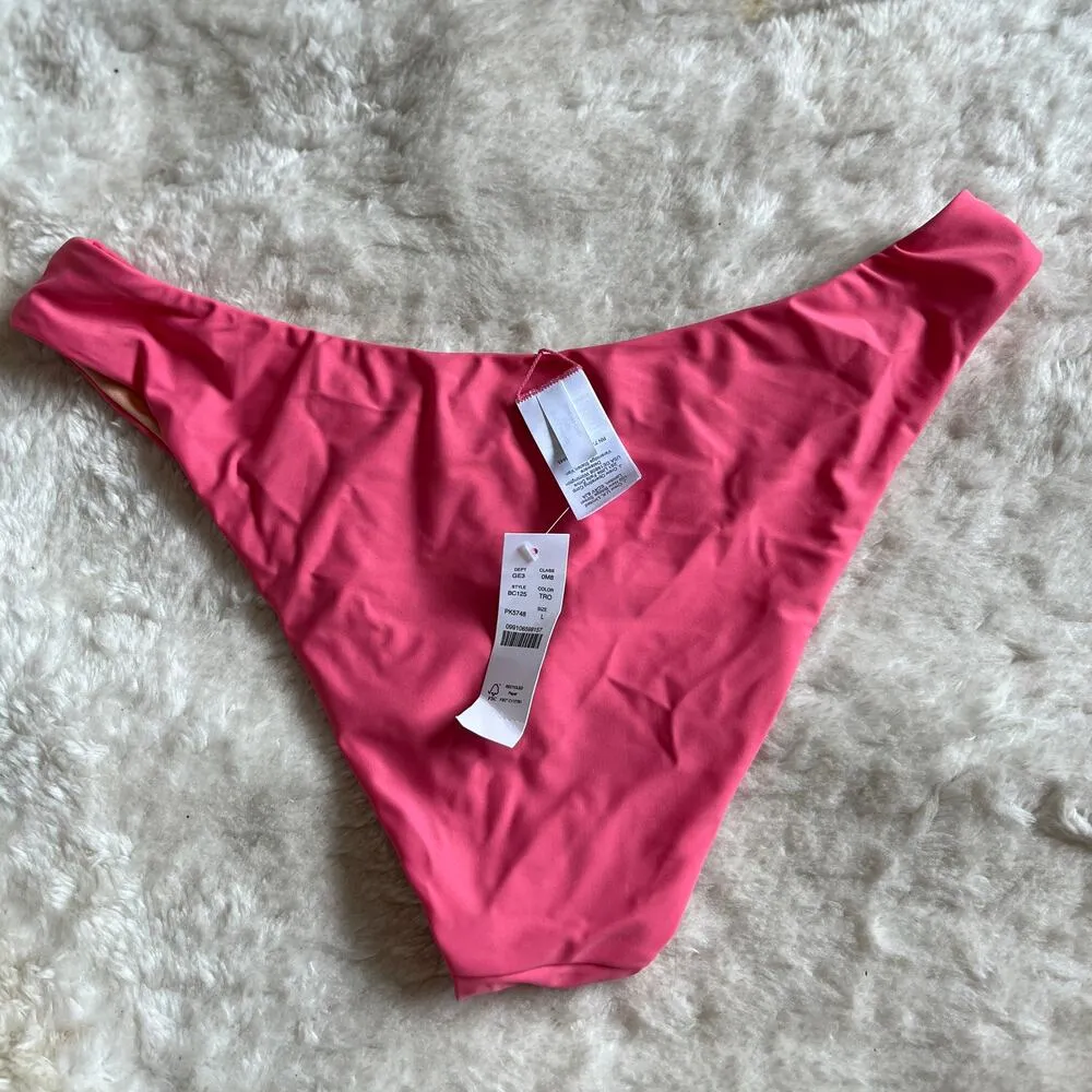 🍍2 / $20🍍 NWT JCrew | Pink Cheeky Bikini Cut Bottom | Size L | Preppy Swimsuit - Image 2