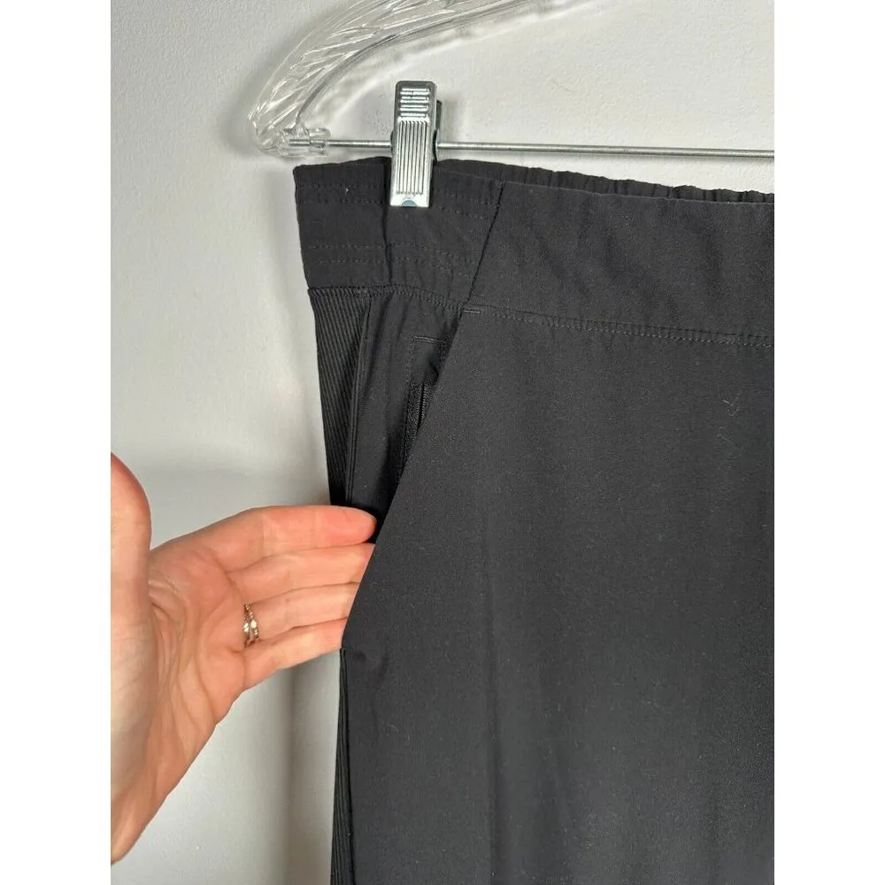 Athleta Size 10 Womens Brooklyn Jogger Pants Black Lightweight Pull On Pockets - Image 6