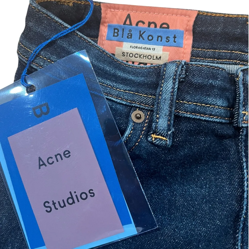 Acne Studios Bla Konst High-Rise Skinny Leg Jeans Size 24W 32L - Image 6