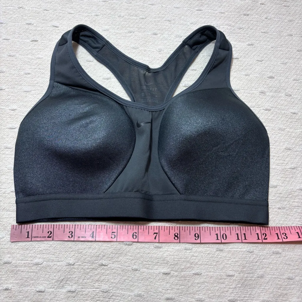Nike Dri-Fit High Support Womens Sports Bra‎ Size M Football Grey - Image 8