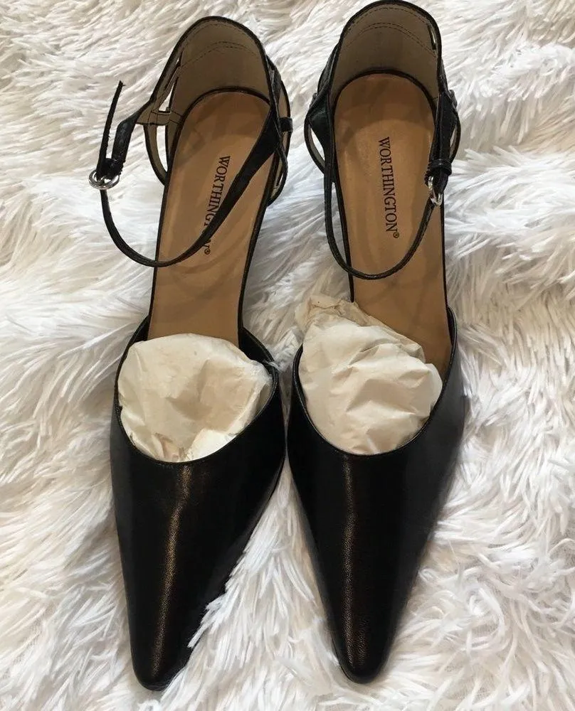 Worthington  women’s  pointed toes black heels 3” tall size 9M - Image 9