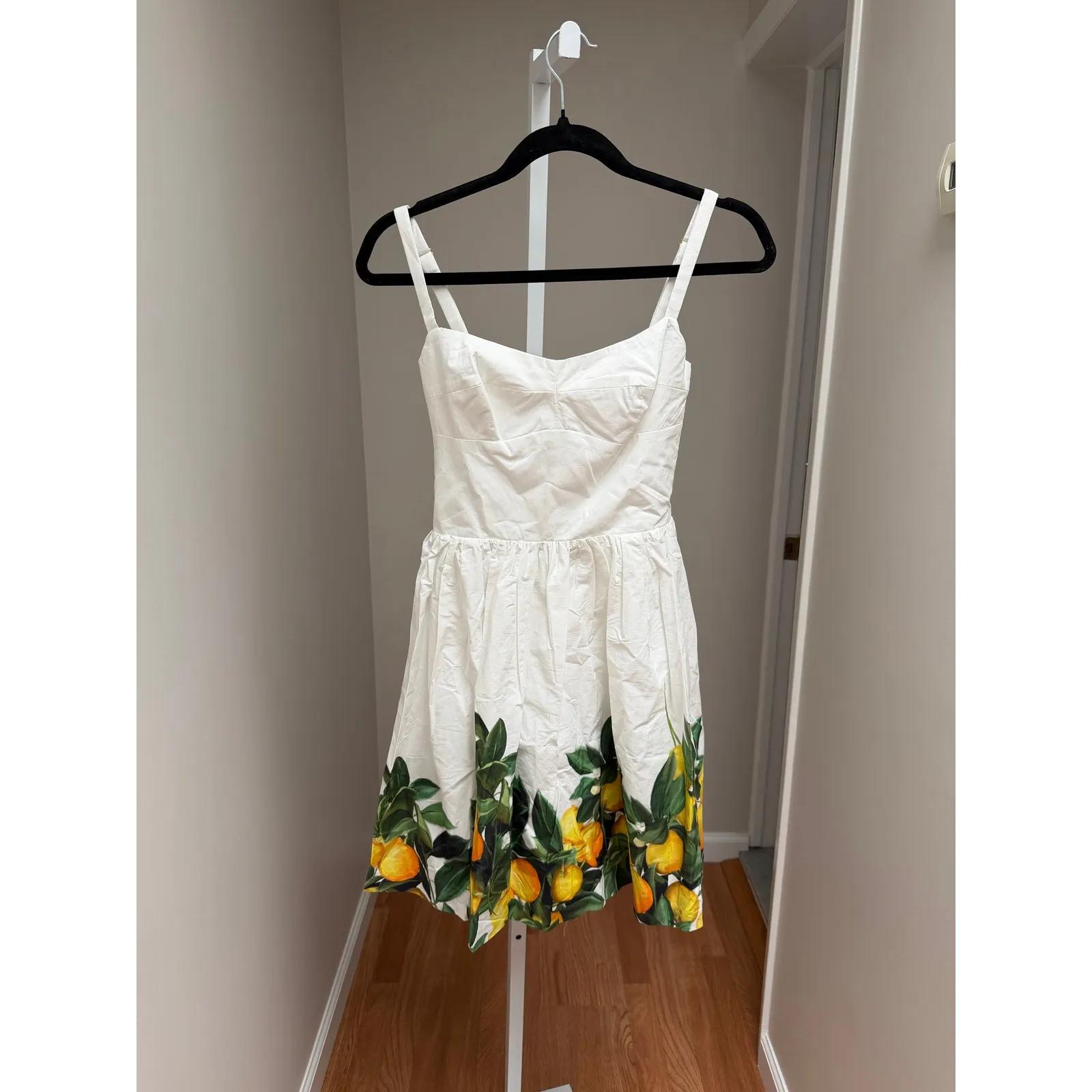 NEW NWT Amanda Uprichard Napoli Dress Lemon Citrus Size XS - Image 6