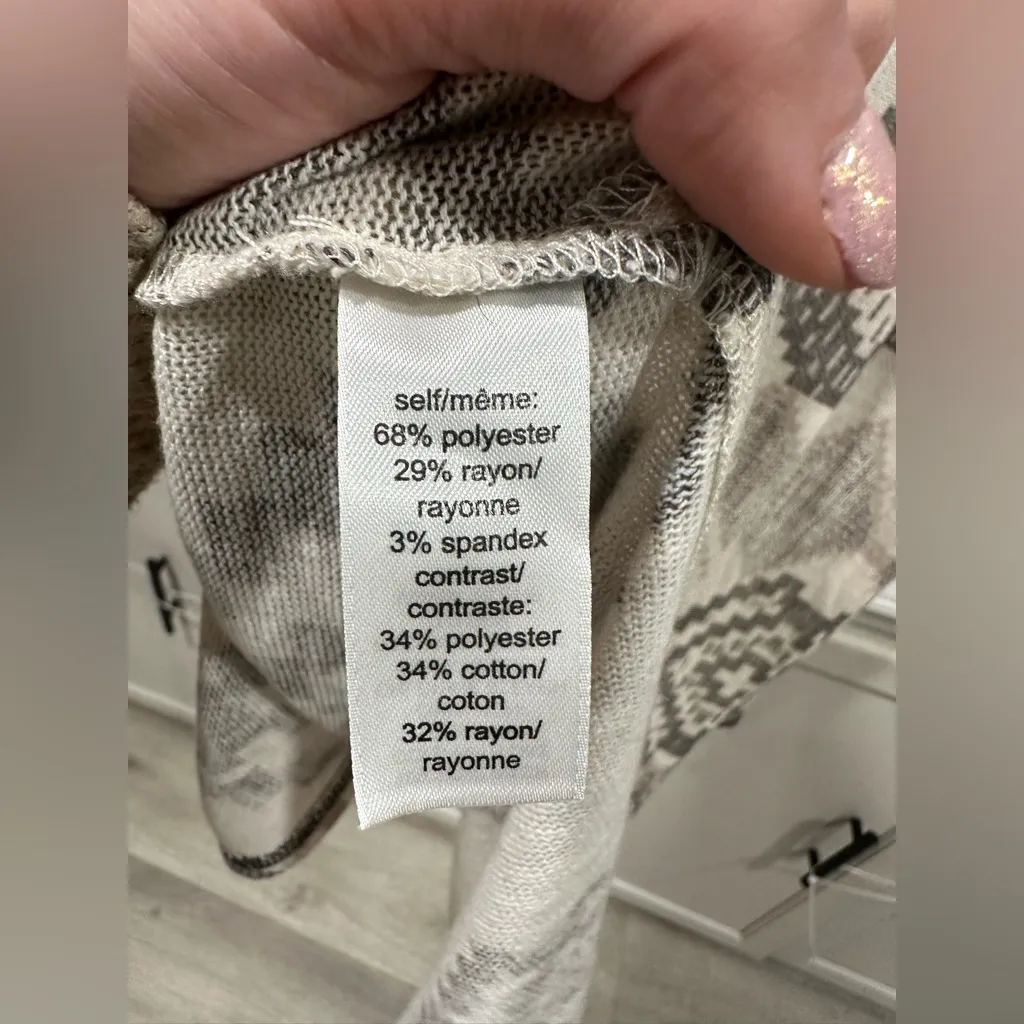 Geometric Patterned Long Cardigan - Image 5