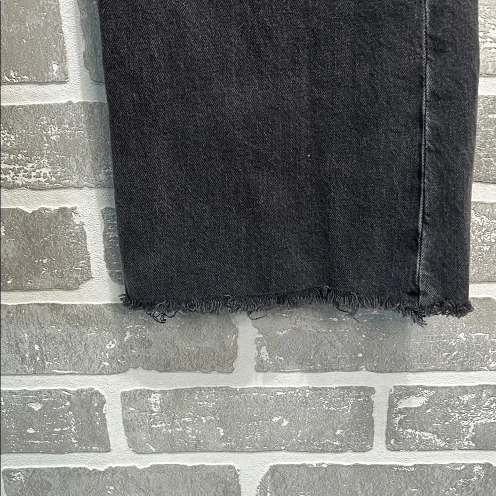 LOFT | HIGH WAIST | SANDAL FLARE | BUTTON FLY | WOMENS SIZE 25 | FRAYED HEM - Image 4