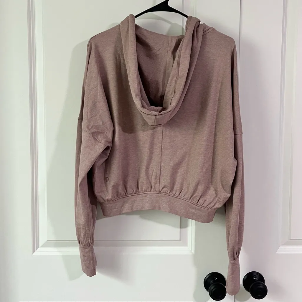 Lululemon Soft Jersey Relaxed Wrap-Front Hoodie- Size Small - Image 4