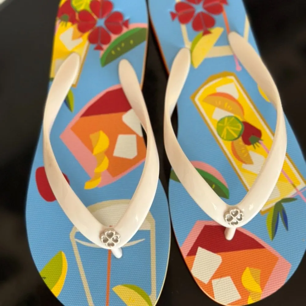 NWOT Kate Spade Flyaway Slides in Cocktails - Image 4