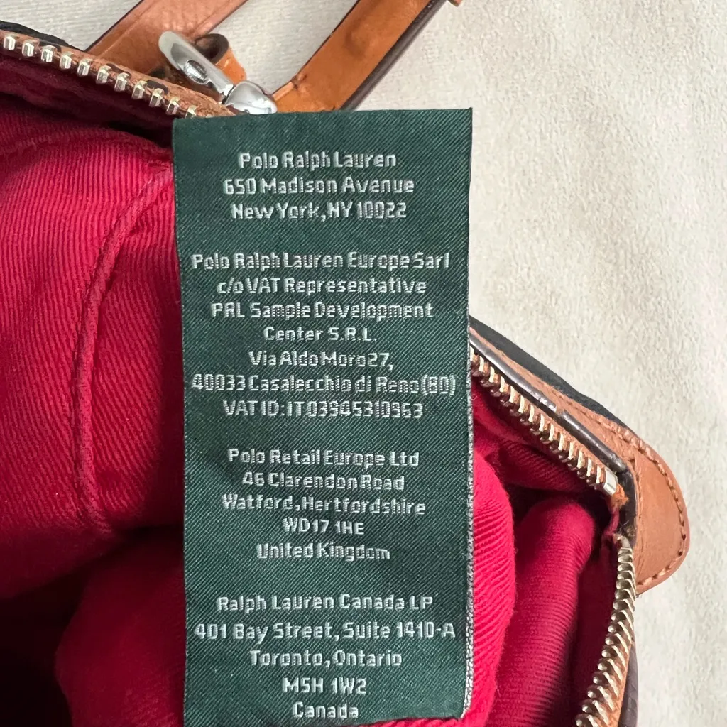 🖤 Ralph Lauren RLL Luxe Black Nylon & Leather Trim Tote - Image 8