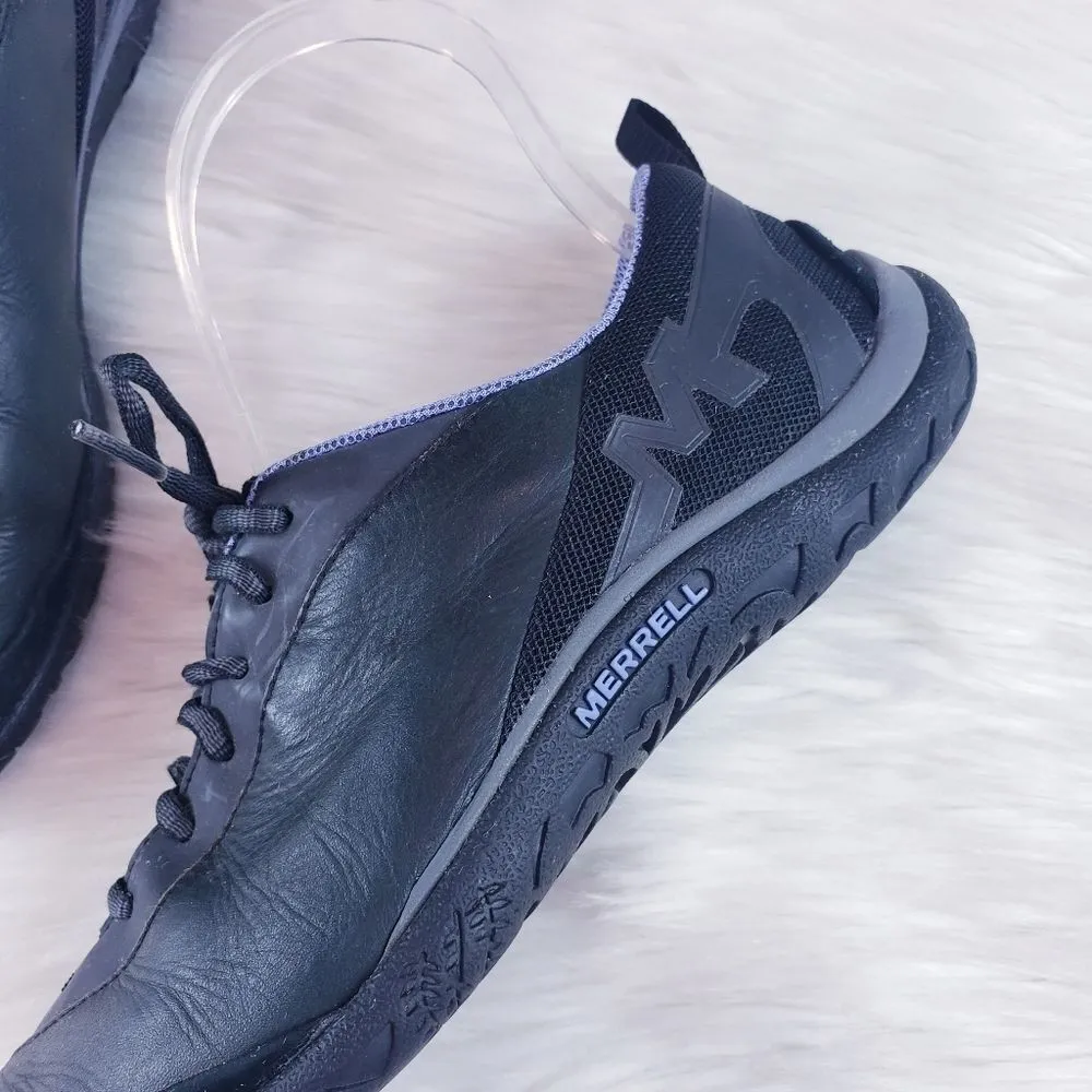 Merrell  Enlighten Shine Leather Lace Up Shoes - Image 3