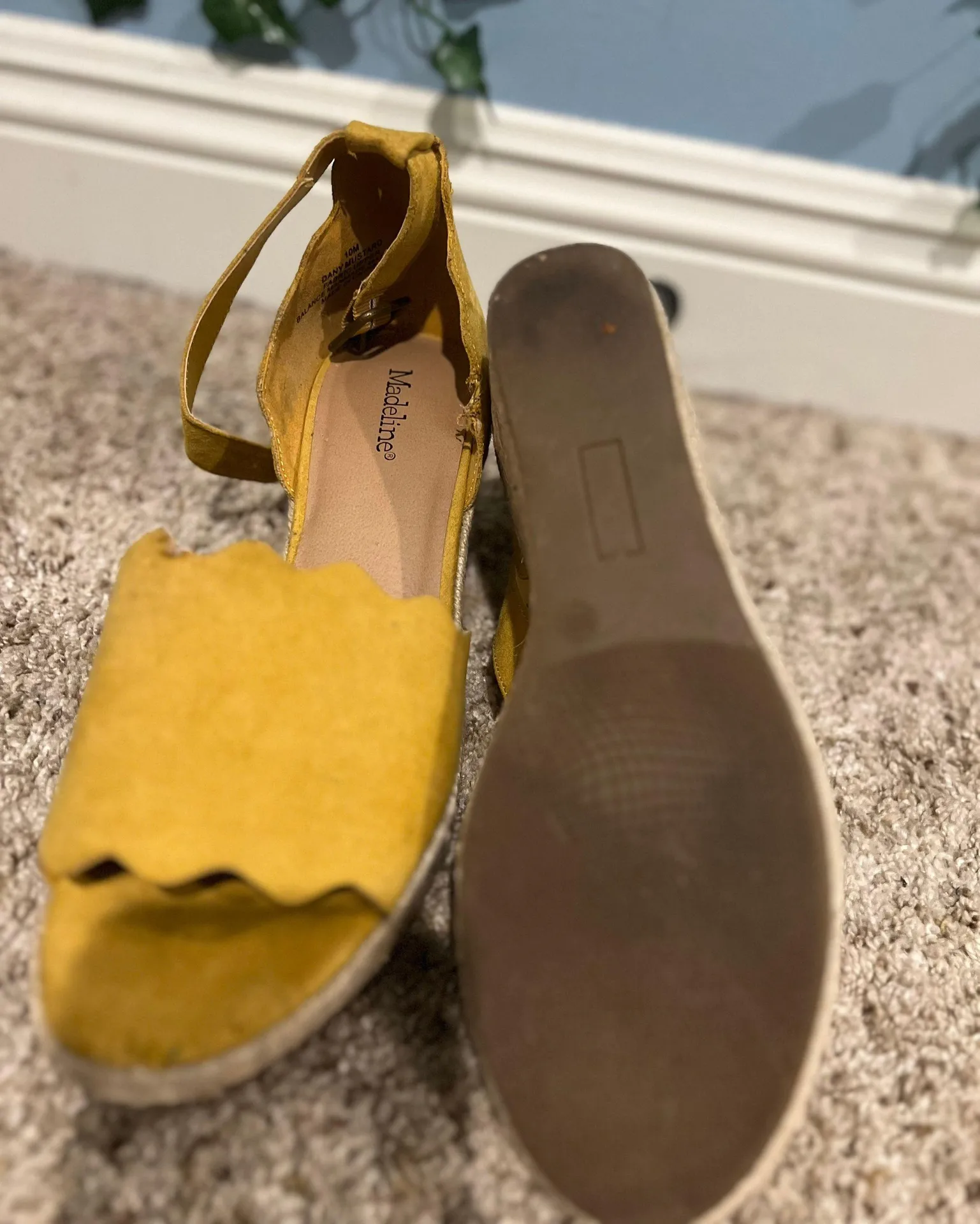 Yellow Wedge Sandals - Image 5