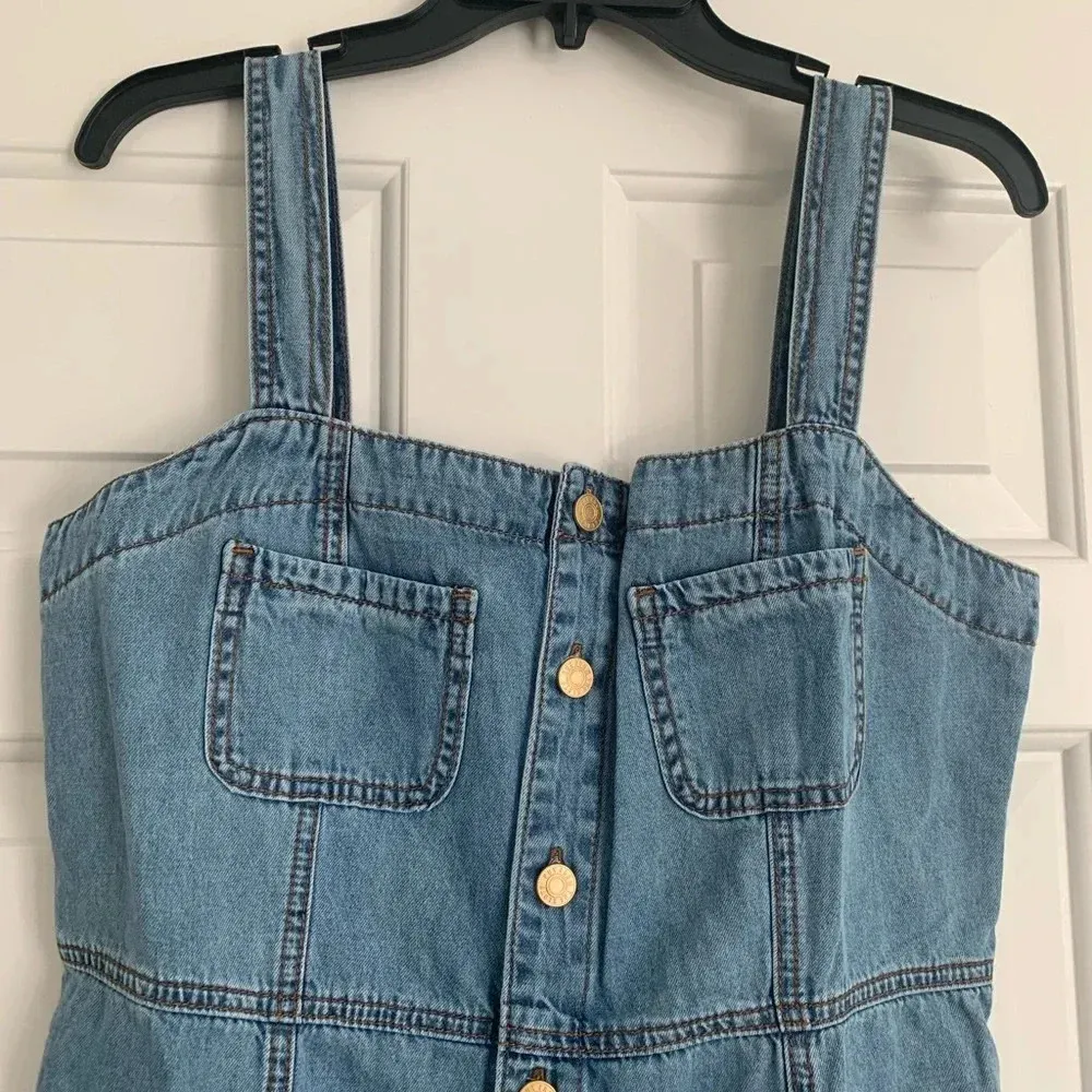 Kut From The Cloth Button Front Denim Mini Dress - Size 10‎ - NWT - Image 5