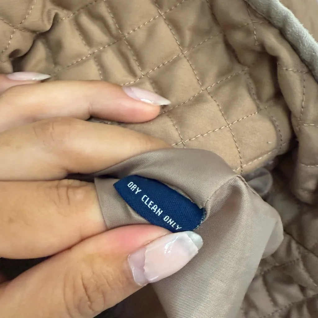 Chaps Tan Quilted Women's Jacket - Image 5