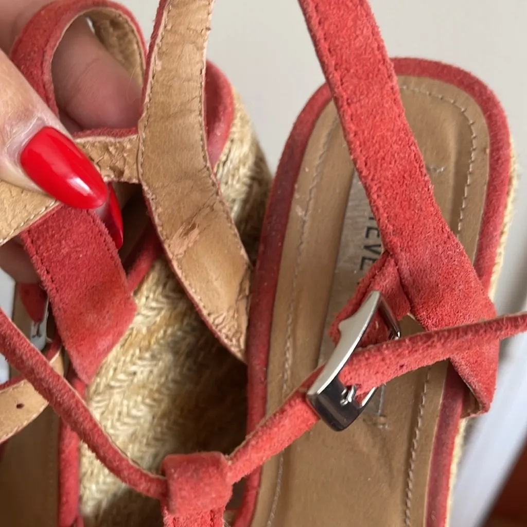 Steve Madden Coral Wedge Sandals Size 8.5 - Image 4