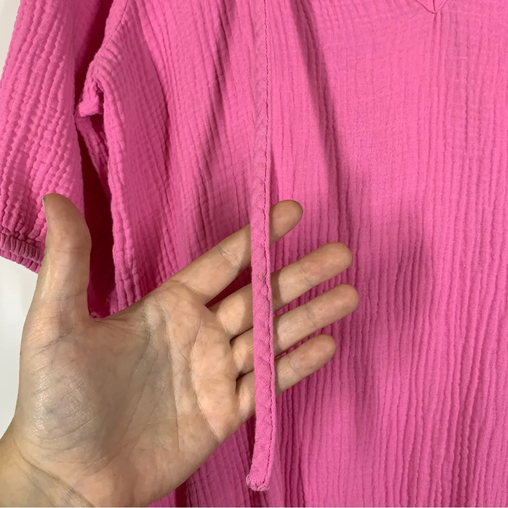 Buddy Love Carmen Cover Up Maxi Dress Size Medium Pink - Image 12