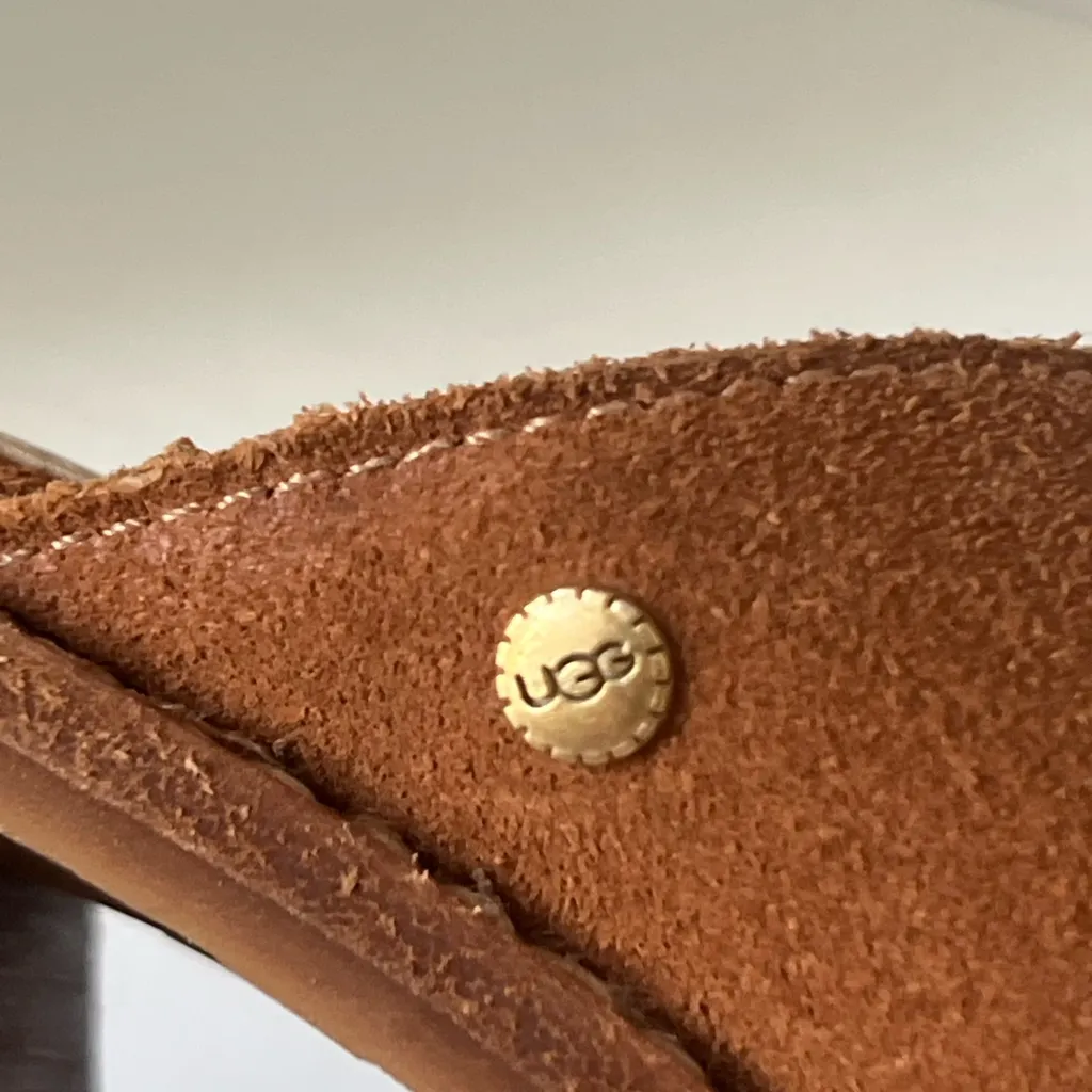 UGG Tan Suede Women's Mules - Image 6