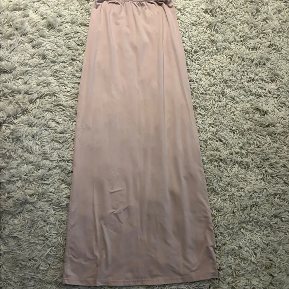 Pink Long Sleeve top Matching Maxi Skirt Size S - Image 4