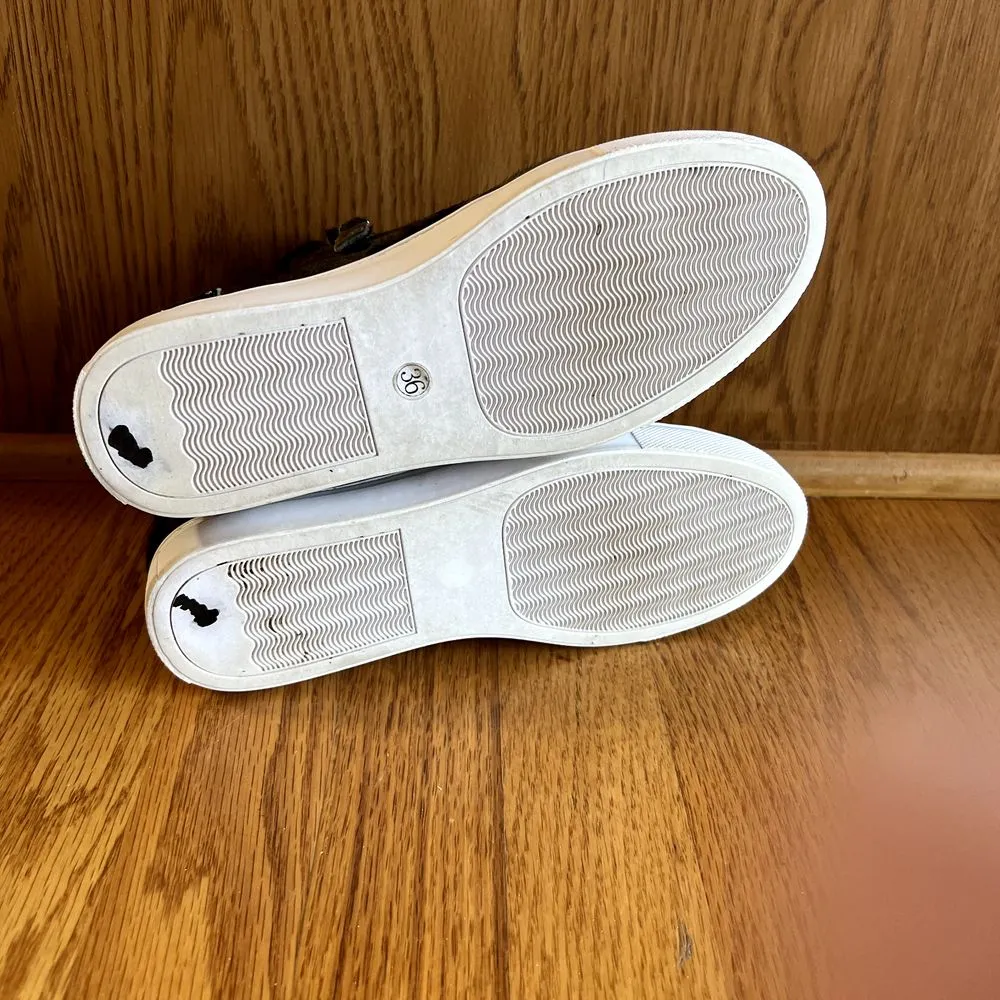 ALL BLACK Brand Calf fur‎ Camo high top sneaker EU 36 Green Black CAMOUFLAGE Size 6 - Image 5