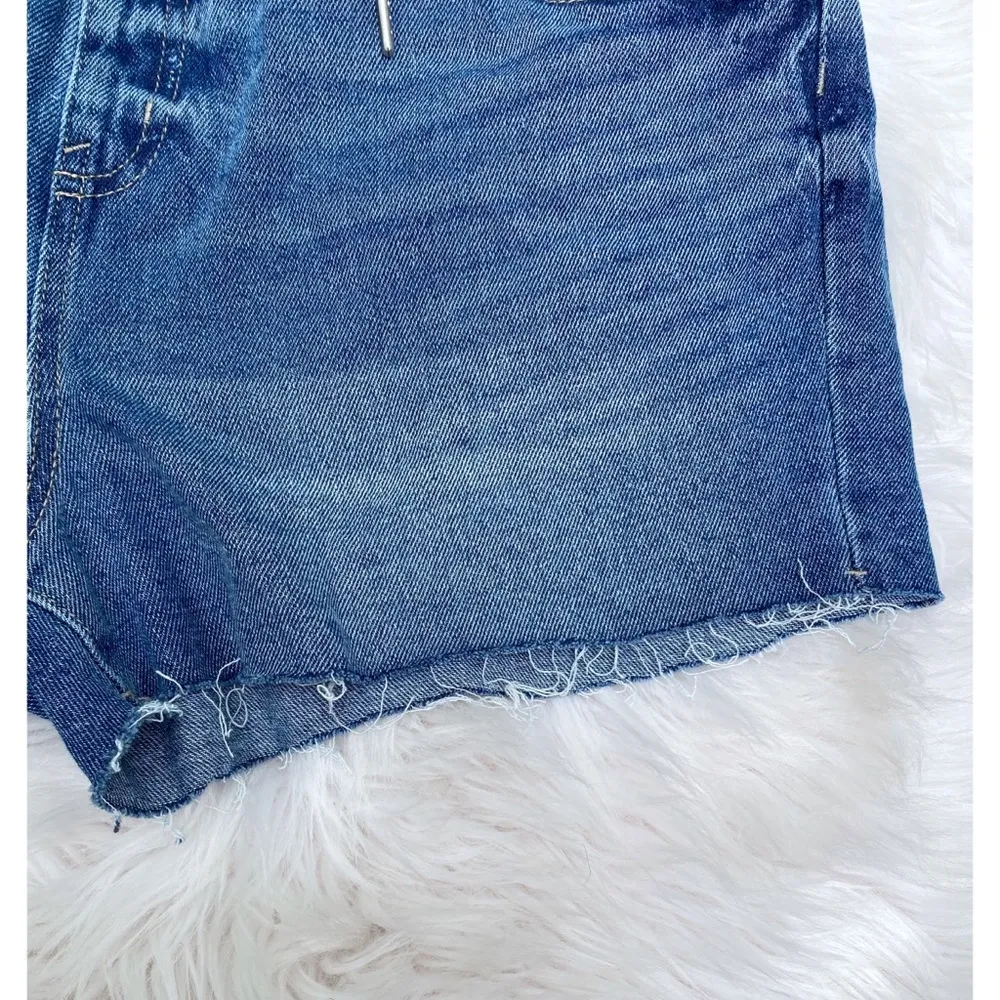 NWOT Wild Fable Drawstring Paperbag Denim Shorts - Image 5