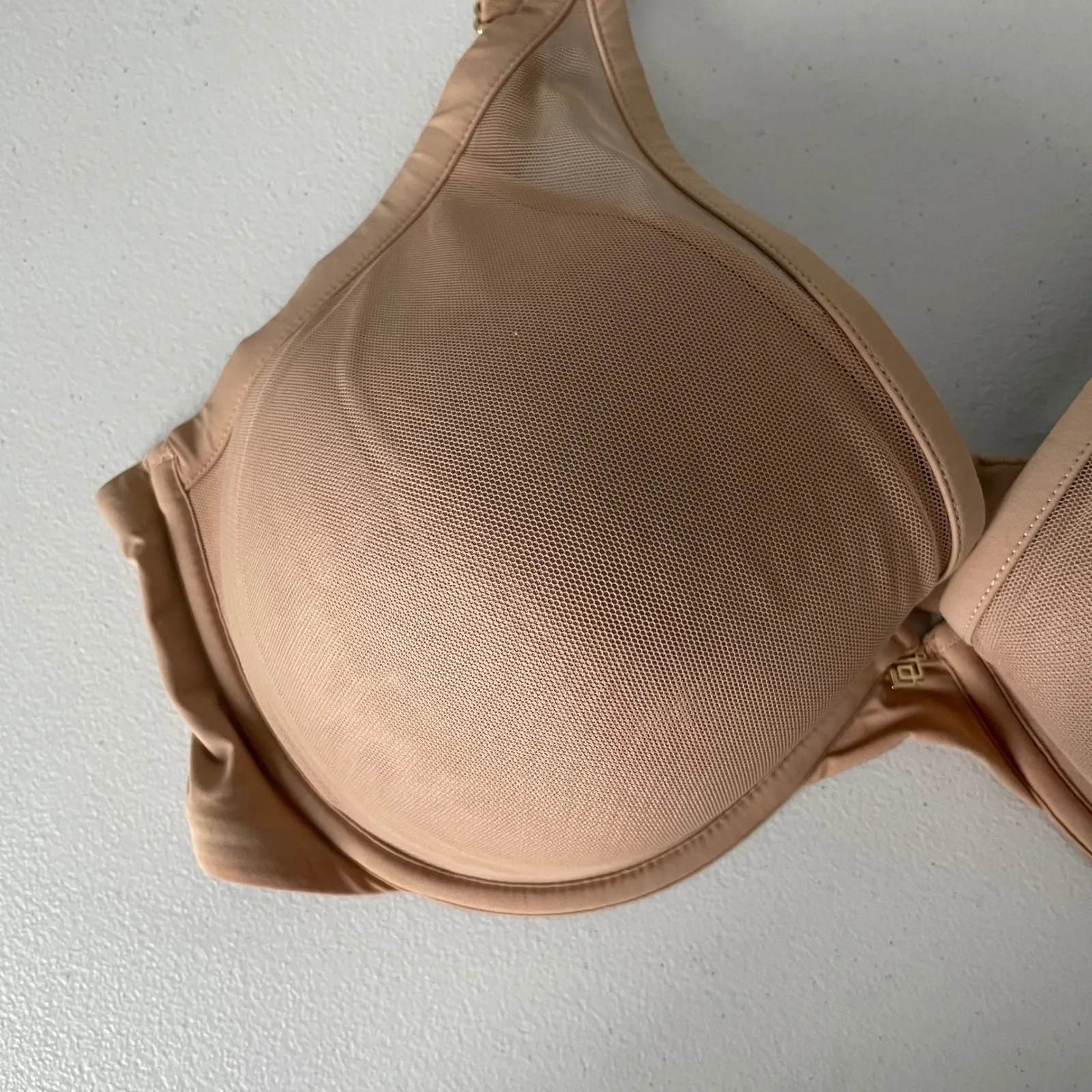 Thirdlove 24/7 Classic Contour Plunge Bra Nude Tan Color Size Women's 36E - Image 4
