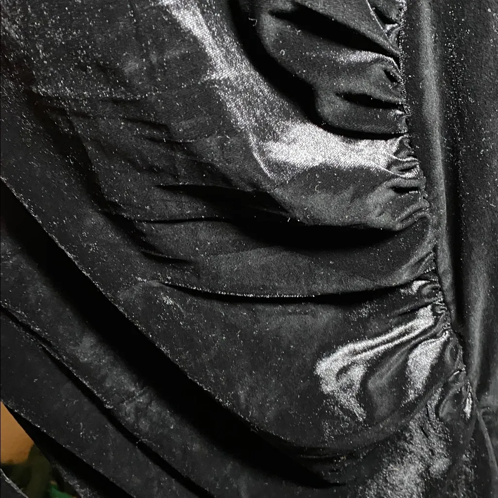 Nordstrom Love X Design Black Velvet Dress - Image 4