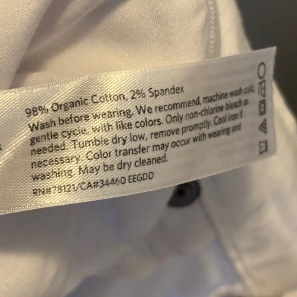 Eileen Fisher Jeans Women's Size 8 Office Skinny White‎ - Image 4