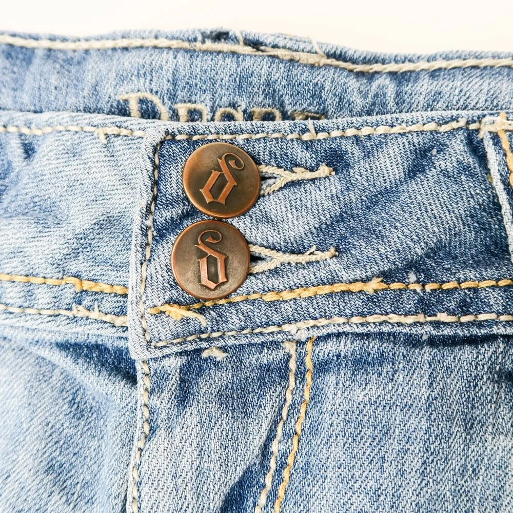 Vintage Y2K Decree Denim Micro Mini Short Shorts - Image 4