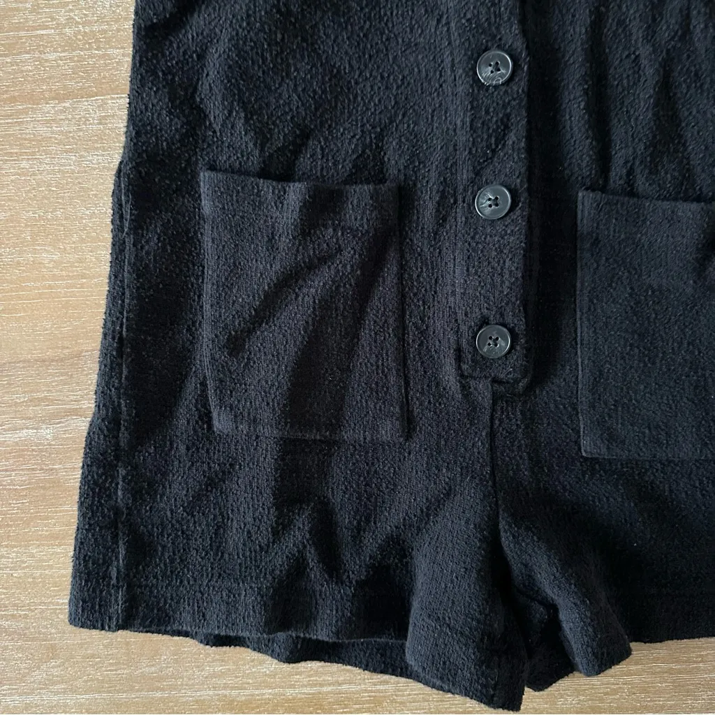 Madewell  Knit Button Front Romper - Image 4