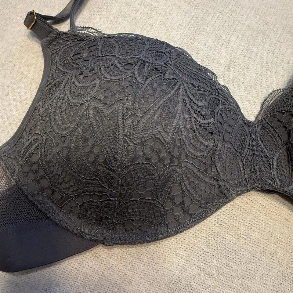 Lively Women's Bra 36B Grey Lace Padded Size undefined - Image 2