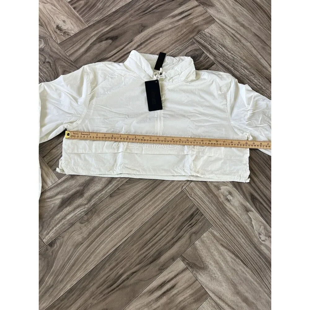 Alphalete Performance Endure Crop Jacket, Sage Women's Size Large Windbreaker - Image 2