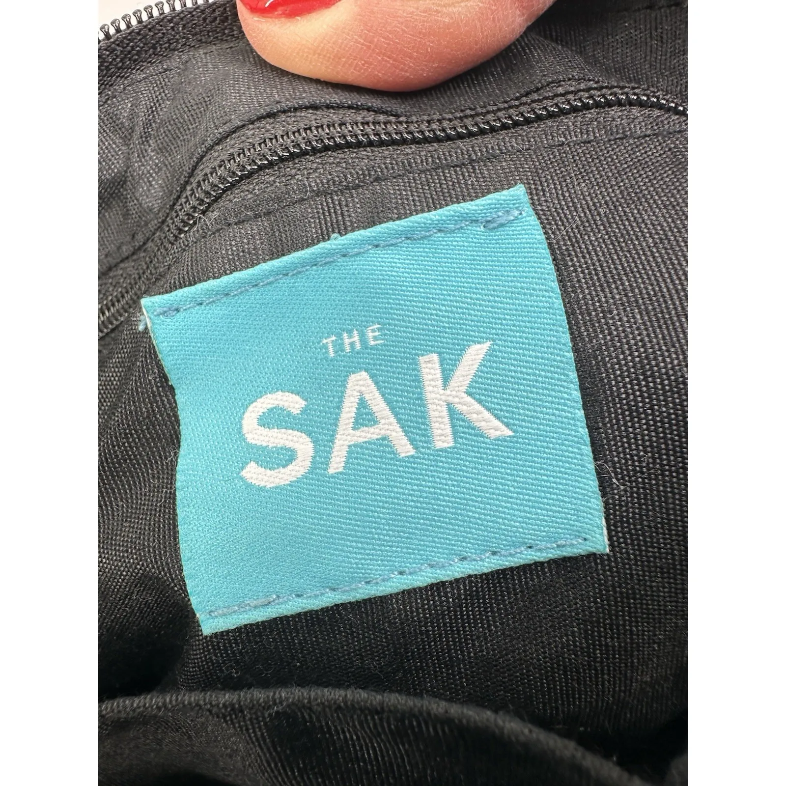 The‎ SAK Womens BlackWoven Clutch Handbag Shoulder Purse Excellent Condition - Image 10