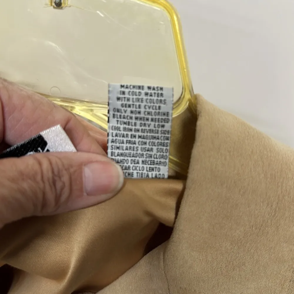 Erin London Shirt Jacket Size L Tan Suedelike Cloth Super Soft - Image 6