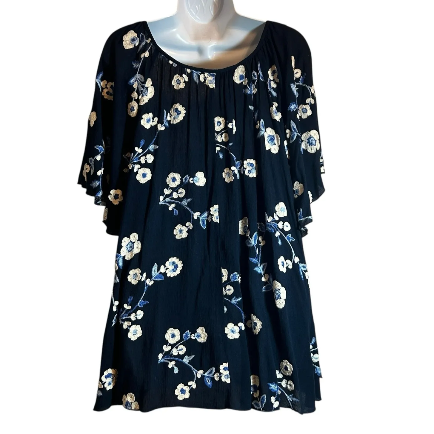 Karen‎ Kane Women Floral Peasant Tunic Top 2X Embroiderered Cottagecore Whimsy - Image 3