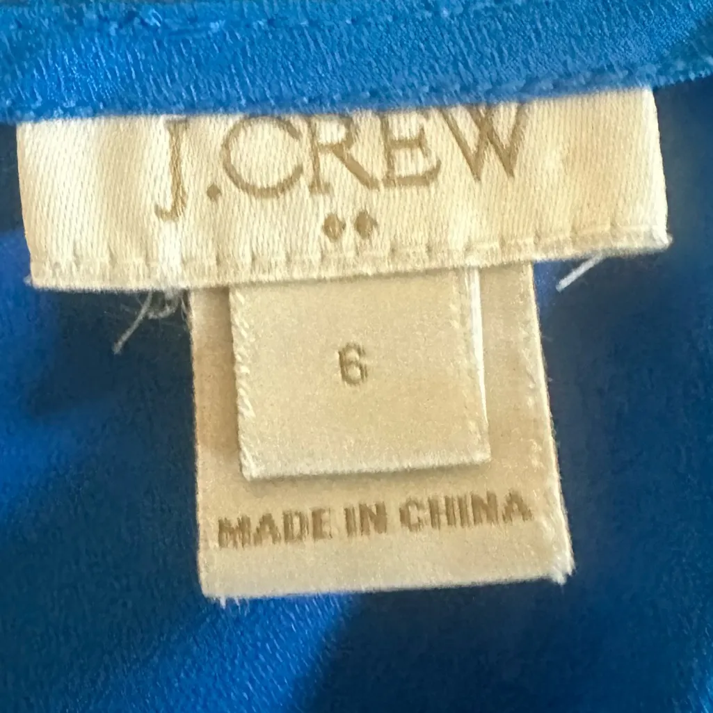 J. Crew Royal Blue Spaghetti Strap Razor Back Tank Top 6 - Image 3