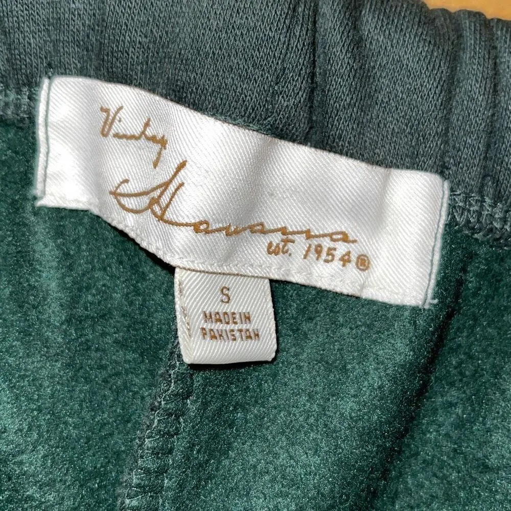 Vintage Havana Womens Beverly Hills Drawstring Jogger Sweatpants Dark Green Smal - Image 5