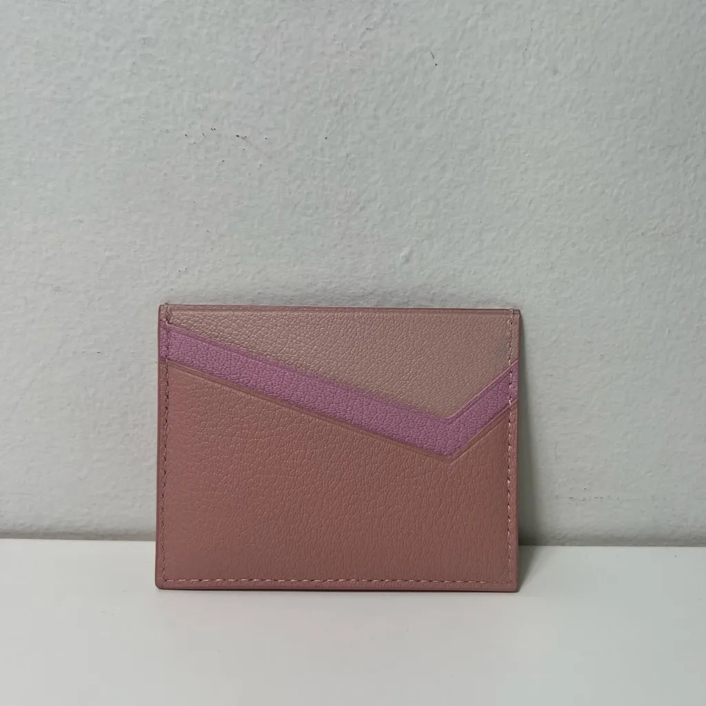 Tiffany & Co. Tiffany T Cardigan Pink Colorblock Card Case Card Holder Wallet - Image 6